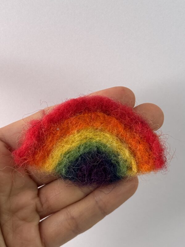Regenboog broche